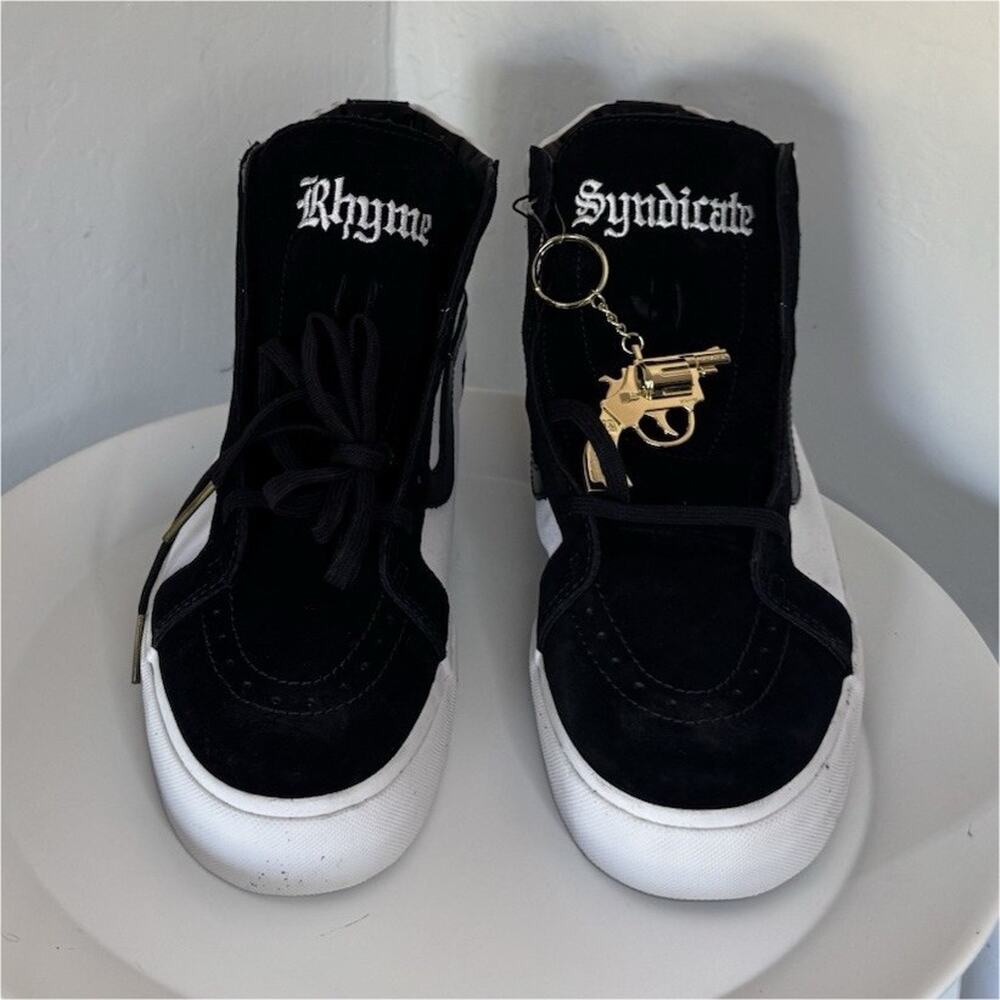 Vans Syndicate Ice T SK8 Hi OG "S" Body Count Black Skate - Size 11 - RARE!